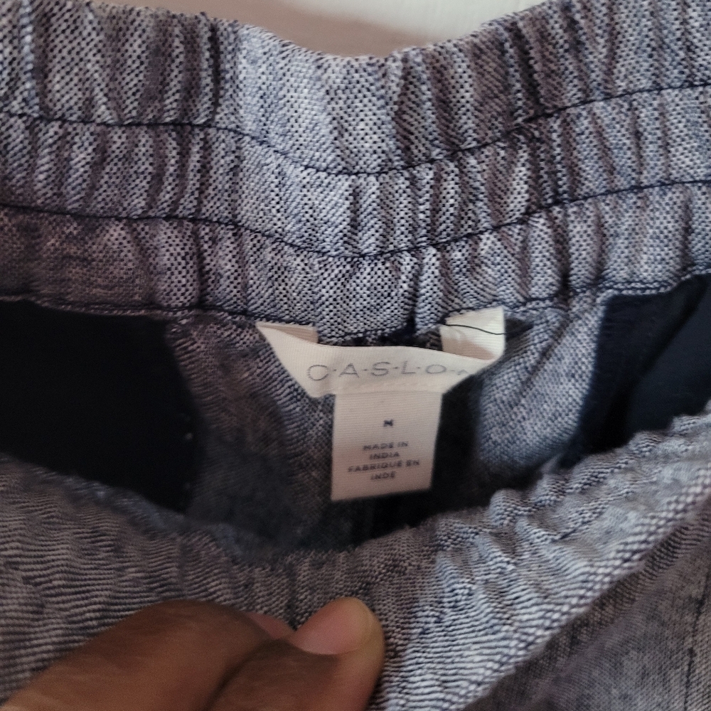 Caslon Women's  Casual Pants Size Medium Blue White - Picture 2 of 5